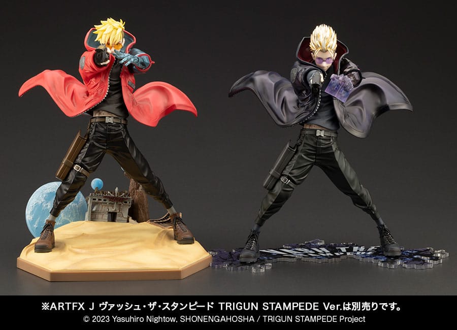 Trigun Stampede ARTFXJ Statue 1/8 Vash the Stampede The Gunman in Black Ver. 22 cm Scalefiguren Yokina