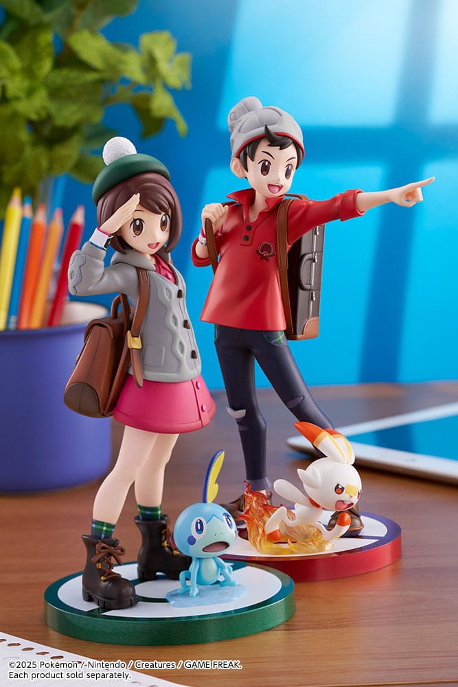 Pokémon ARTFXJ Statue 1/8 Victor & Hopplo 21 cm Scalefiguren Yokina