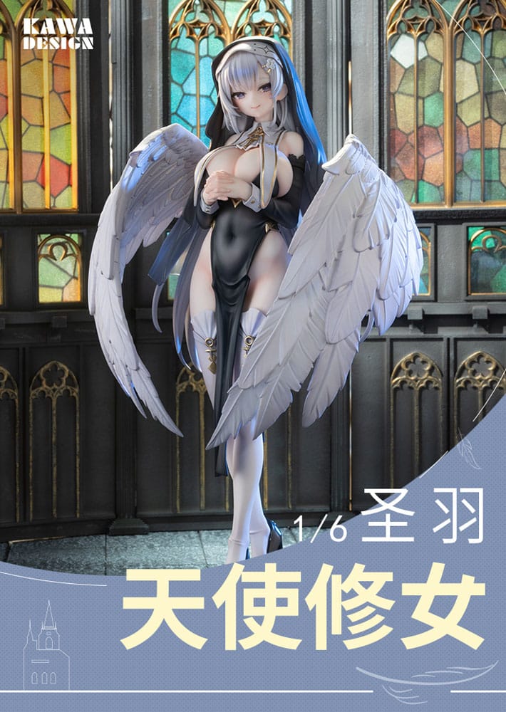 Original Character PVC Statue 1/6 Angel Sister Holy Wing Deluxe Edition 28 cm Scalefiguren Yokina