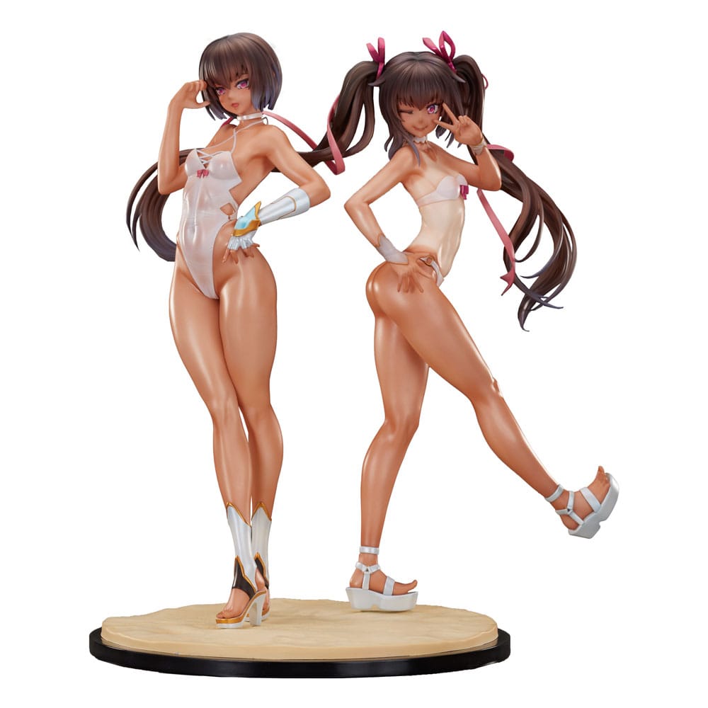 Taimanin RPG 2-Set PVC Statue 1/6 Adult Yukikaze und Young Yukikaze Swimsuits Ver. 28 cm Hentai Yokina