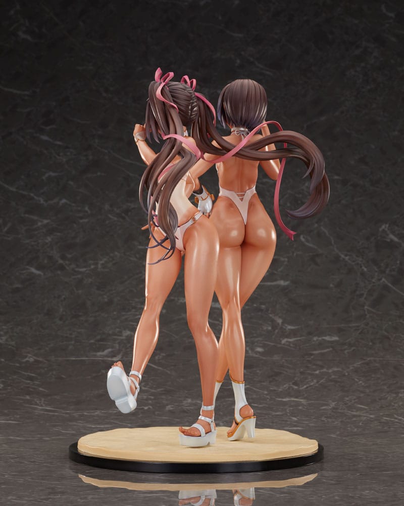 Taimanin RPG 2-Set PVC Statue 1/6 Adult Yukikaze und Young Yukikaze Swimsuits Ver. 28 cm Hentai Yokina