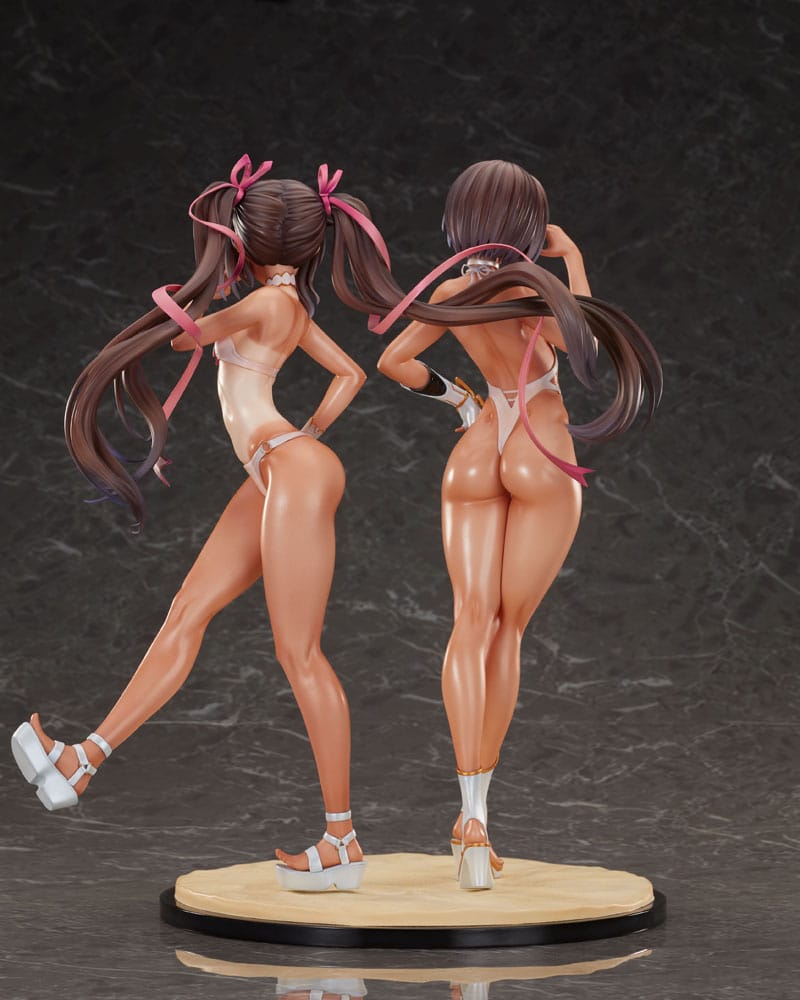 Taimanin RPG 2-Set PVC Statue 1/6 Adult Yukikaze und Young Yukikaze Swimsuits Ver. 28 cm Hentai Yokina