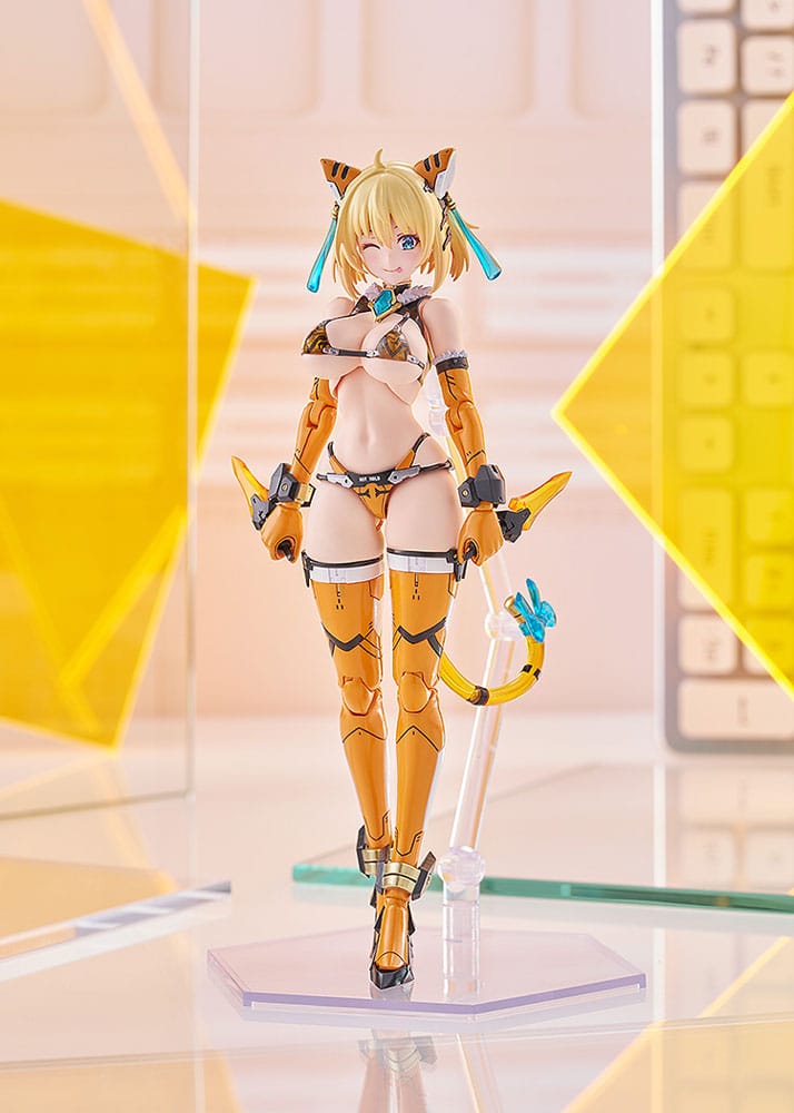 Bunny Suit Planning Plastic Model Kit PLAMAX BP-02 Sophia F. Shirring Tiger Armor Ver. 16 cm Figmas Yokina