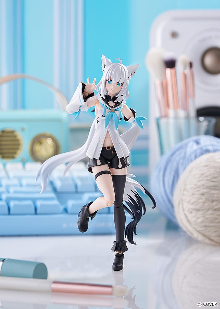 Hololive Production Figma Actionfigur Shirakami Fubuki 15 cm Figmas Yokina