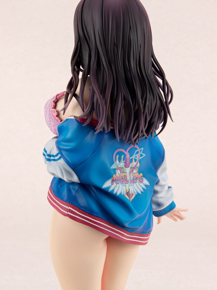 Original Character PVC Statue 1/6 Sukajan Jacket Kanojo wa Cool de Itai! Kyouka Kagura 27 cm Hentai Yokina