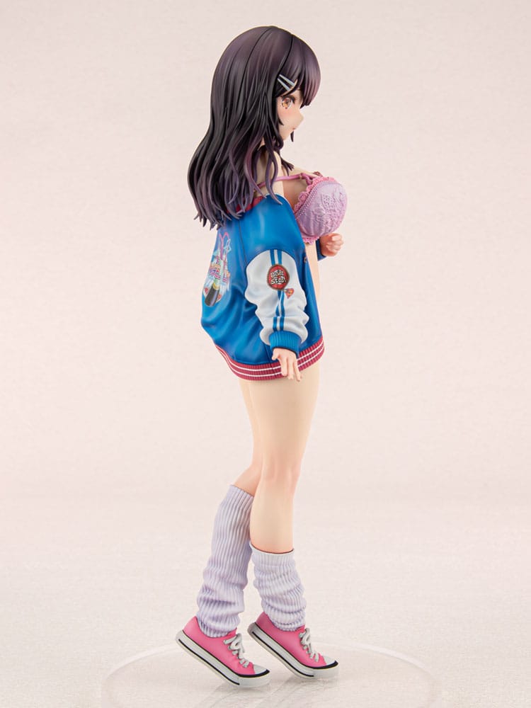 Original Character PVC Statue 1/6 Sukajan Jacket Kanojo wa Cool de Itai! Kyouka Kagura 27 cm Hentai Yokina