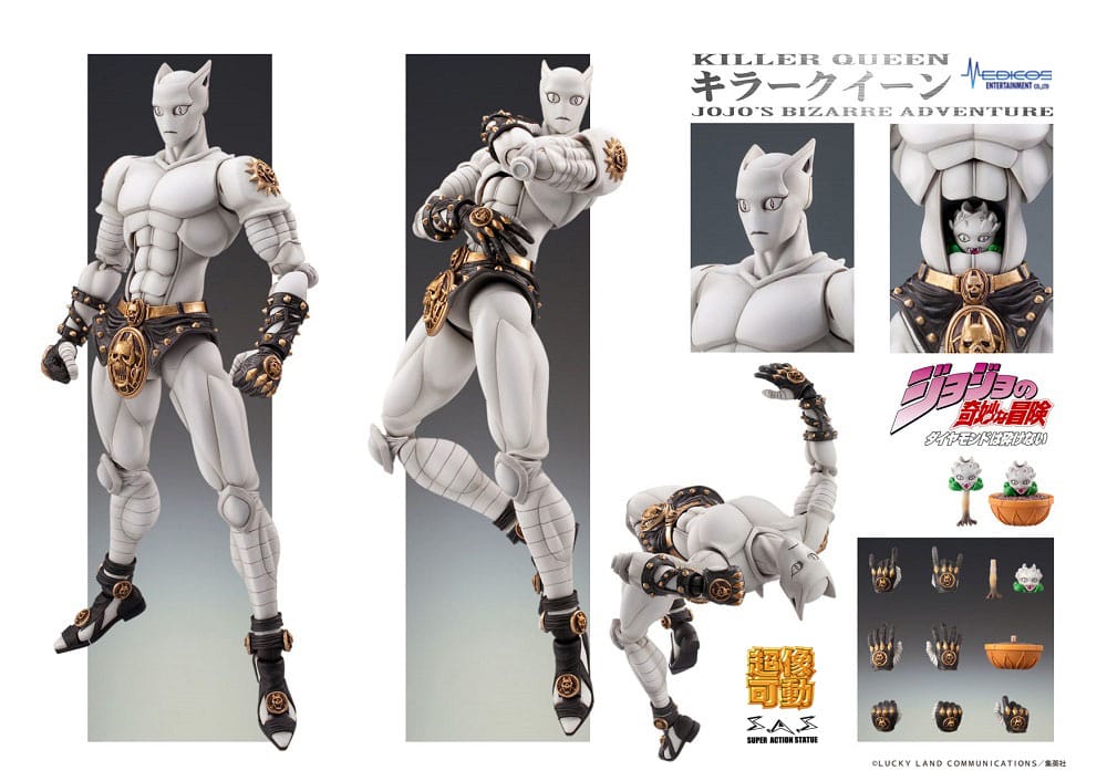 JoJo's Bizarre Adventure: Diamond Is Unbreakable Super Action Actionfigur Chozokado Killer Queen 16 cm