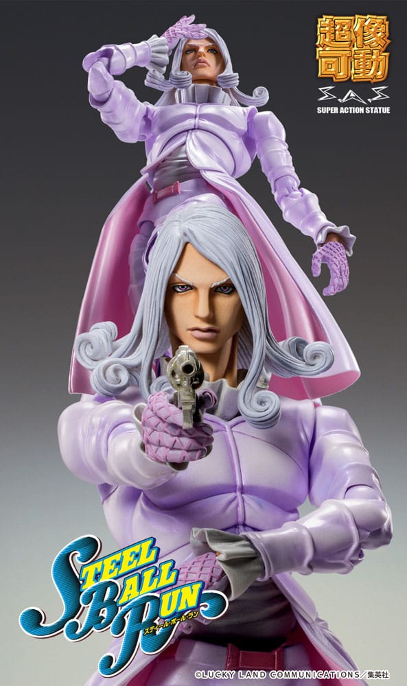 JoJo's Bizarre Adventure Part7 Steel Ball Run Super Action Actionfigur Chozokado Funny Valentine Second 15 cm Figmas Yokina
