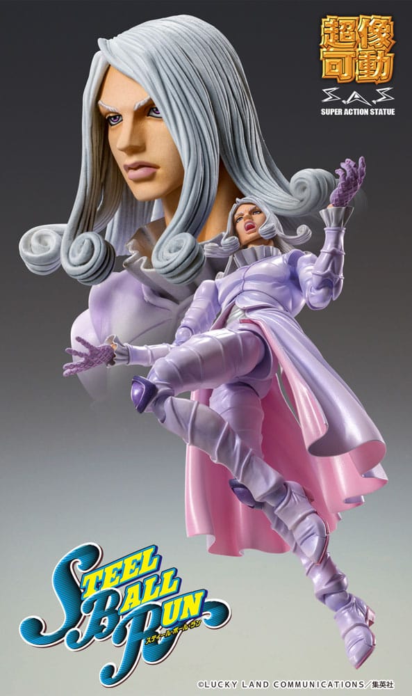 JoJo's Bizarre Adventure Part7 Steel Ball Run Super Action Actionfigur Chozokado Funny Valentine Second 15 cm Figmas Yokina