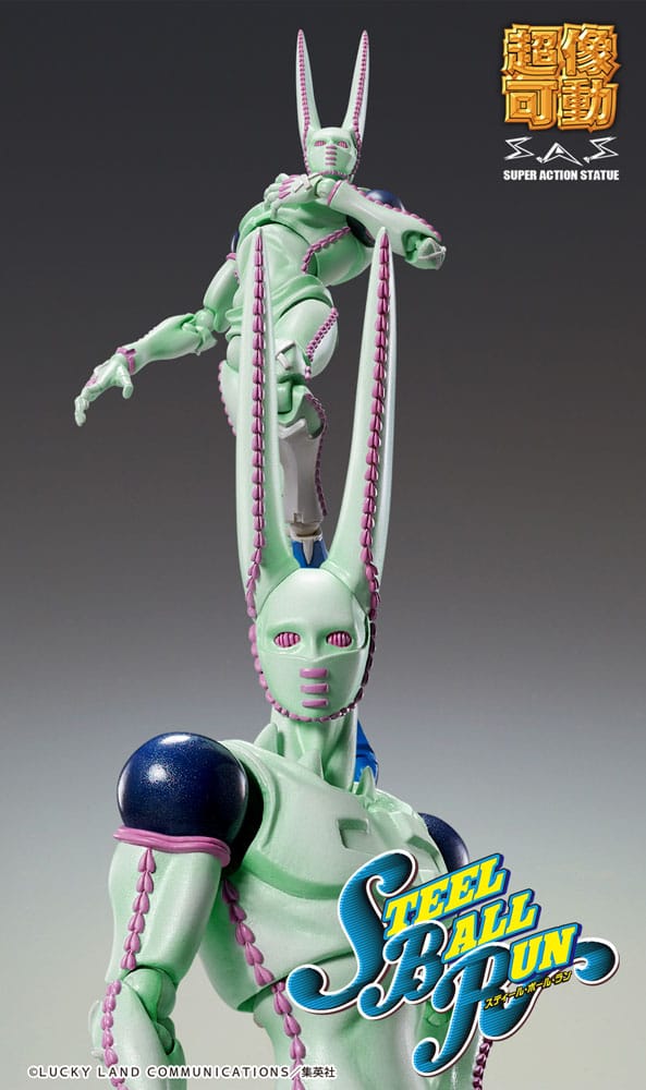 JoJo's Bizarre Adventure Part7 Steel Ball Run Super Action Actionfigur Chozokado D4C Second 20 cm Figmas Yokina