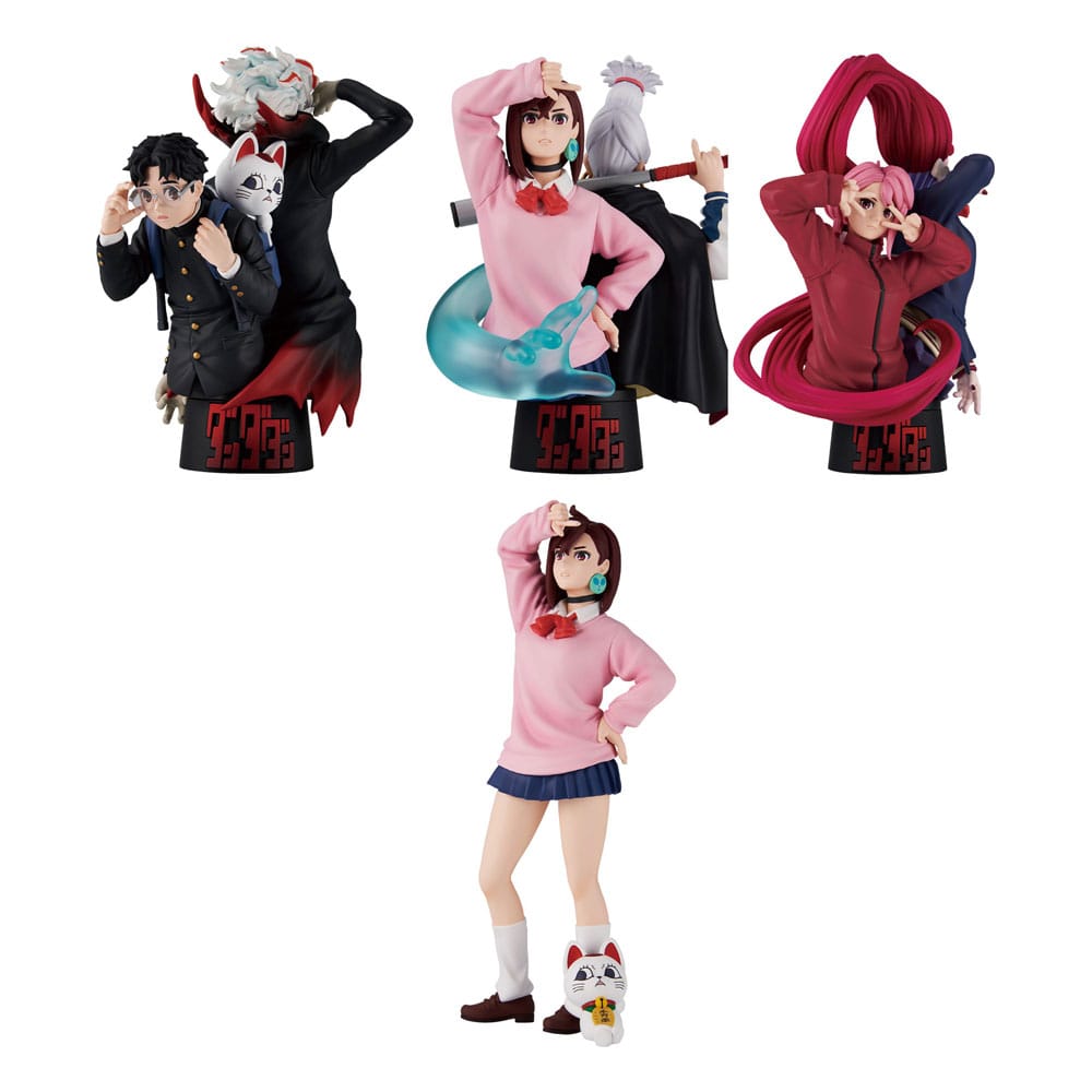 Dandadan Petitrama EX Series Sammelfiguren 3er-Pack Set 9 cm (with gift) Minifiguren Yokina