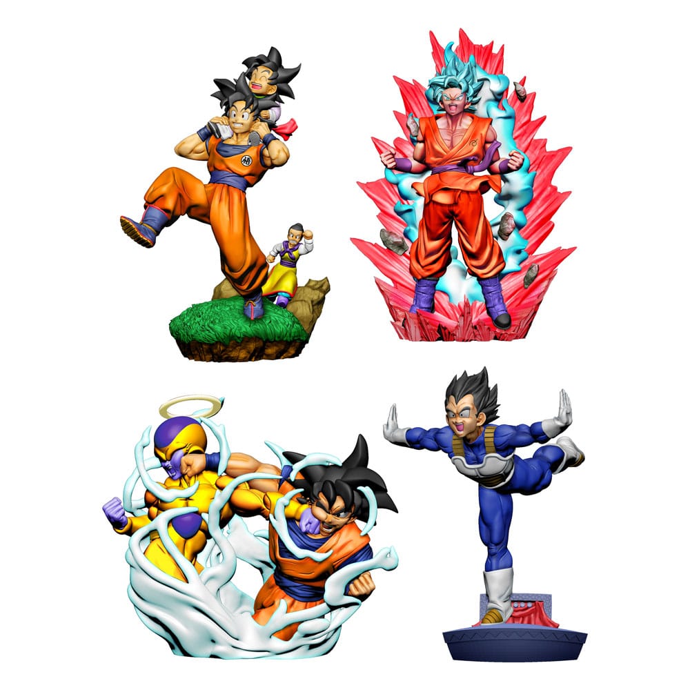 Dragonball Super Dracap Sammelfiguren 4er-Pack Re: Birth Limit Breaking Ver. 8 cm Minifiguren Yokina