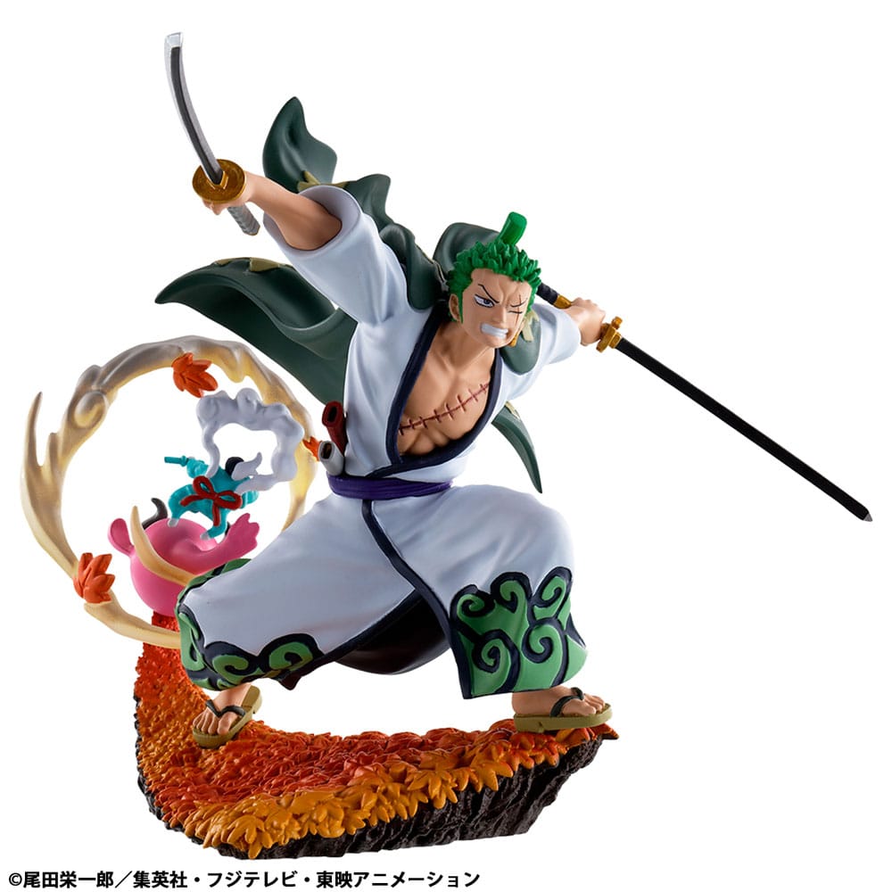 One Piece Petitrama PVC Mini-Statue Logbox Re Birth Wano Kuni Vol. 1 Set 9 cm Minifiguren Yokina