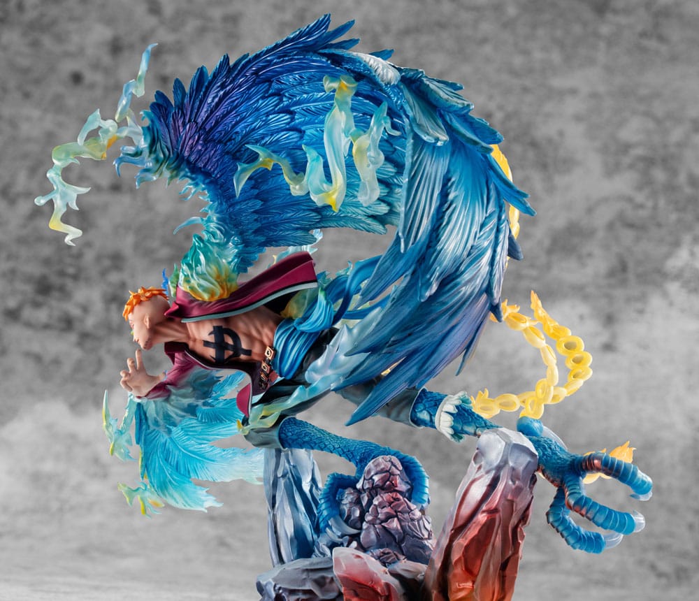 One Piece P.O.P MAS Maximum PVC Statue Marco the Phoenix Leader of 1st group of Whitebeard Pirates 32 cm Prizefiguren Yokina