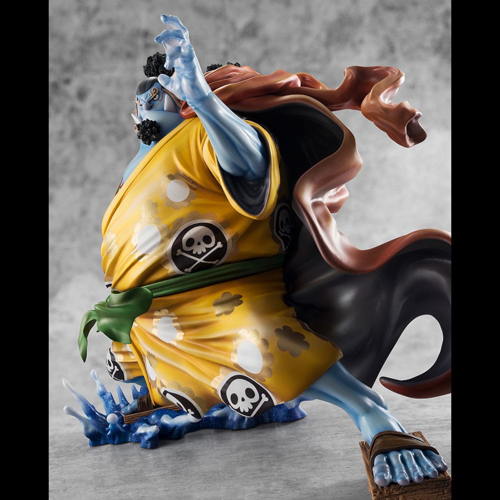 One Piece Portrait Of Pirates SA-MAXIMUM PVC Statue Knight of the Sea Jimbei Limited Reprint 25 cm Prizefiguren Yokina