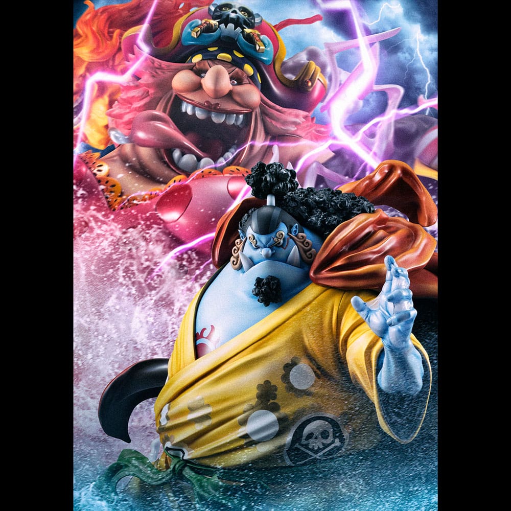 One Piece Portrait Of Pirates SA-MAXIMUM PVC Statue Knight of the Sea Jimbei Limited Reprint 25 cm Prizefiguren Yokina