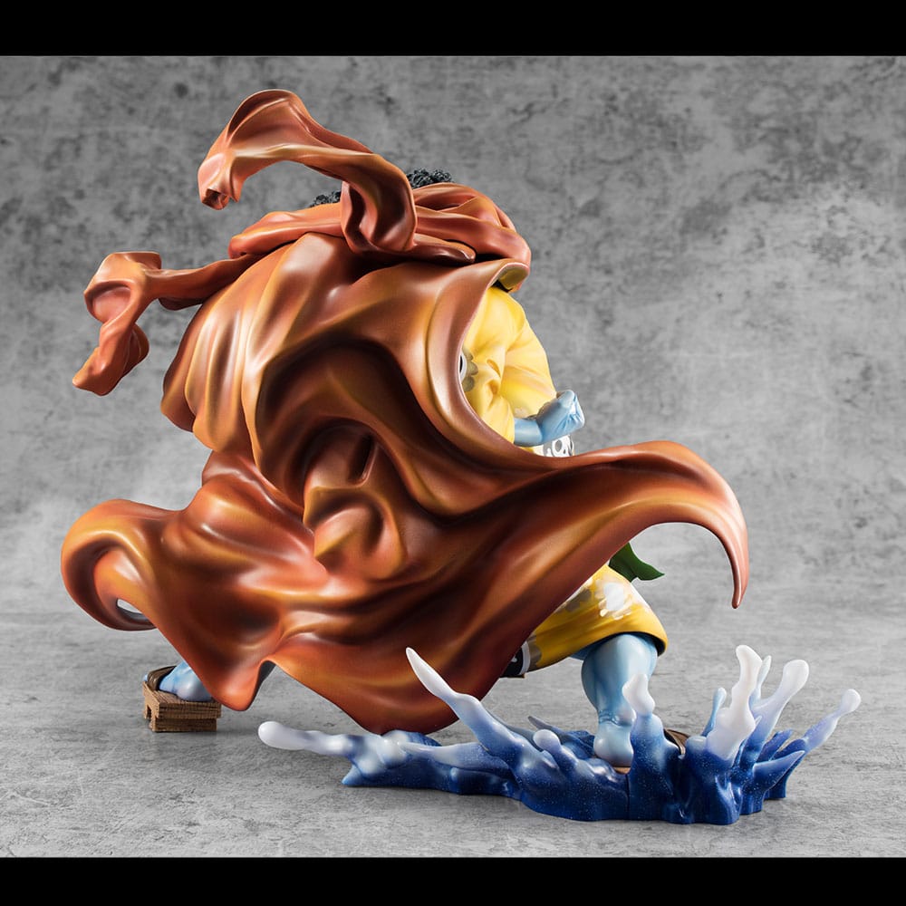 One Piece Portrait Of Pirates SA-MAXIMUM PVC Statue Knight of the Sea Jimbei Limited Reprint 25 cm Prizefiguren Yokina