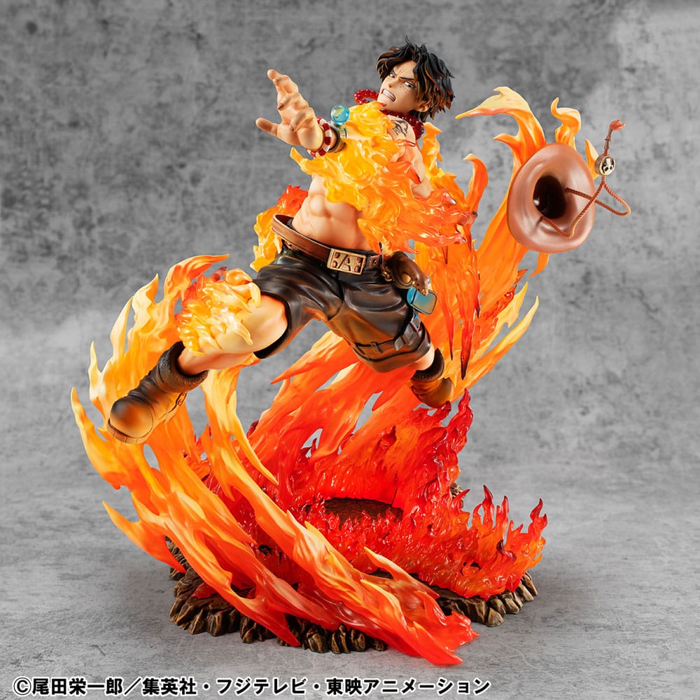 One Piece P.O.P PVC Statue NEO-Maximum Portgas D. Ace 15th Anniversary Super Limited Reprint Ver. 23 cm Prizefiguren Yokina