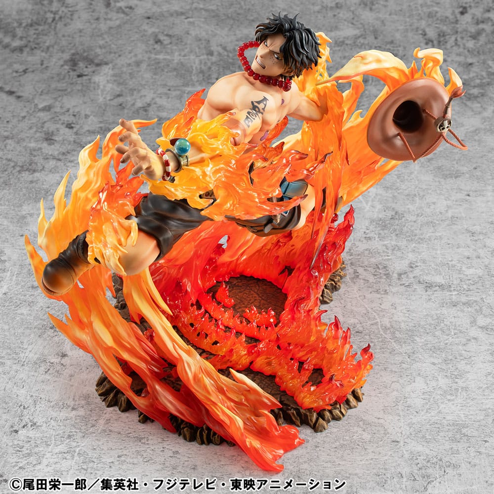 One Piece P.O.P PVC Statue NEO-Maximum Portgas D. Ace 15th Anniversary Super Limited Reprint Ver. 23 cm Prizefiguren Yokina