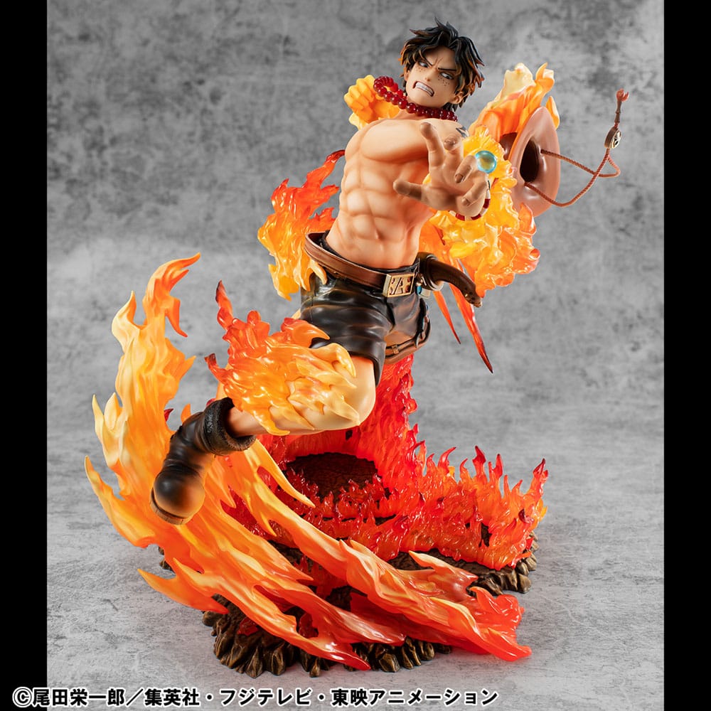 One Piece P.O.P PVC Statue NEO-Maximum Portgas D. Ace 15th Anniversary Super Limited Reprint Ver. 23 cm Prizefiguren Yokina
