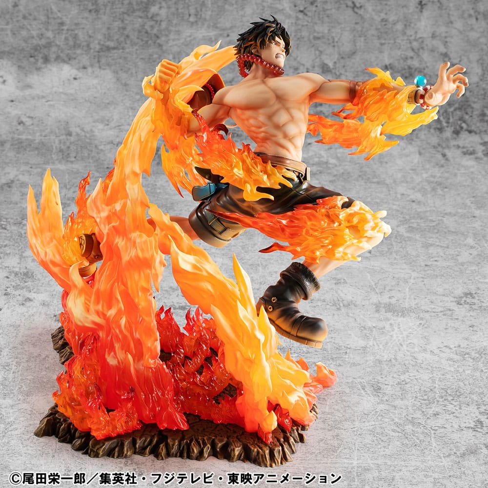 One Piece P.O.P PVC Statue NEO-Maximum Portgas D. Ace 15th Anniversary Super Limited Reprint Ver. 23 cm Prizefiguren Yokina