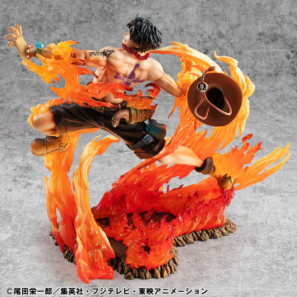 One Piece P.O.P PVC Statue NEO-Maximum Portgas D. Ace 15th Anniversary Super Limited Reprint Ver. 23 cm Prizefiguren Yokina