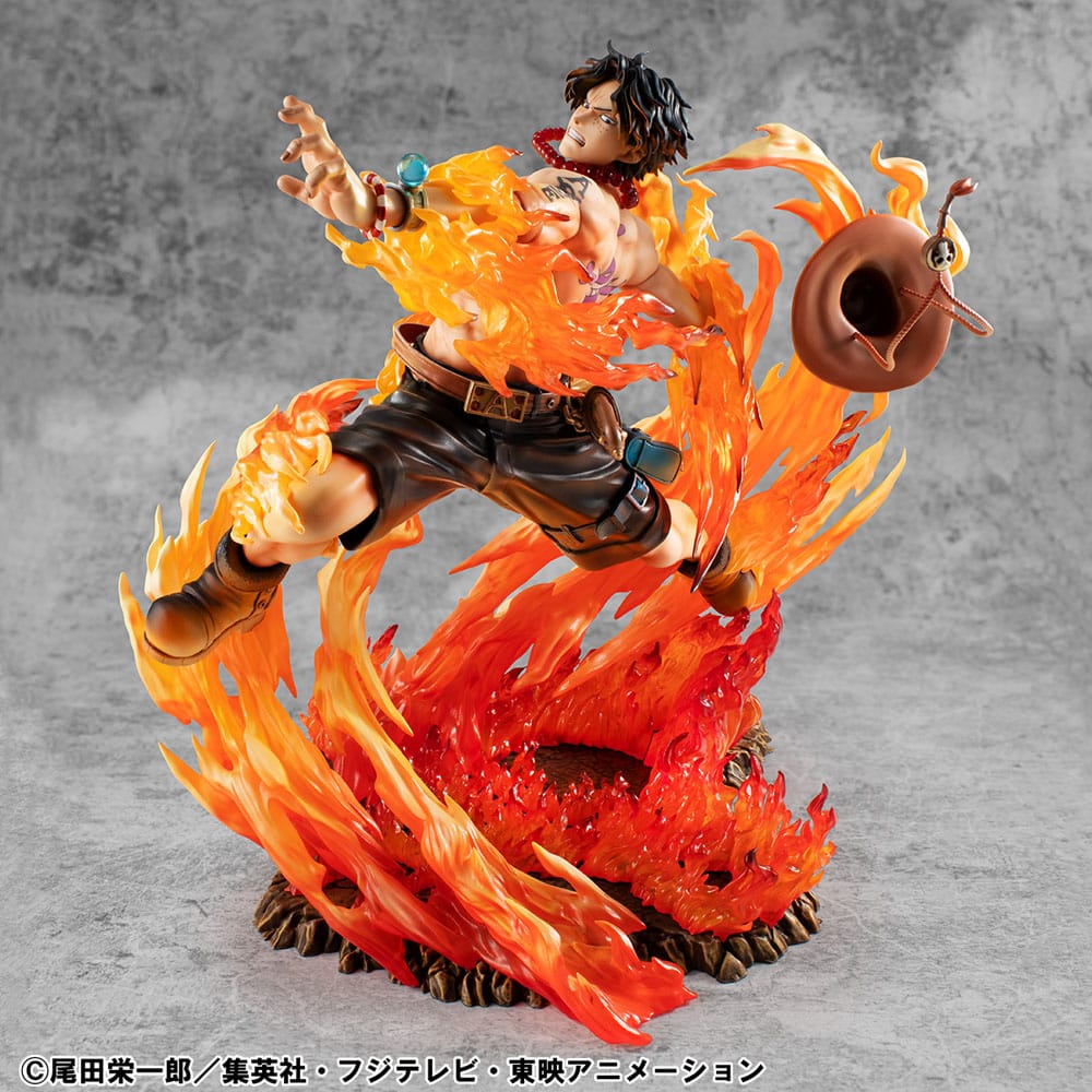 One Piece P.O.P PVC Statue NEO-Maximum Portgas D. Ace 15th Anniversary Super Limited Reprint Ver. 23 cm Prizefiguren Yokina