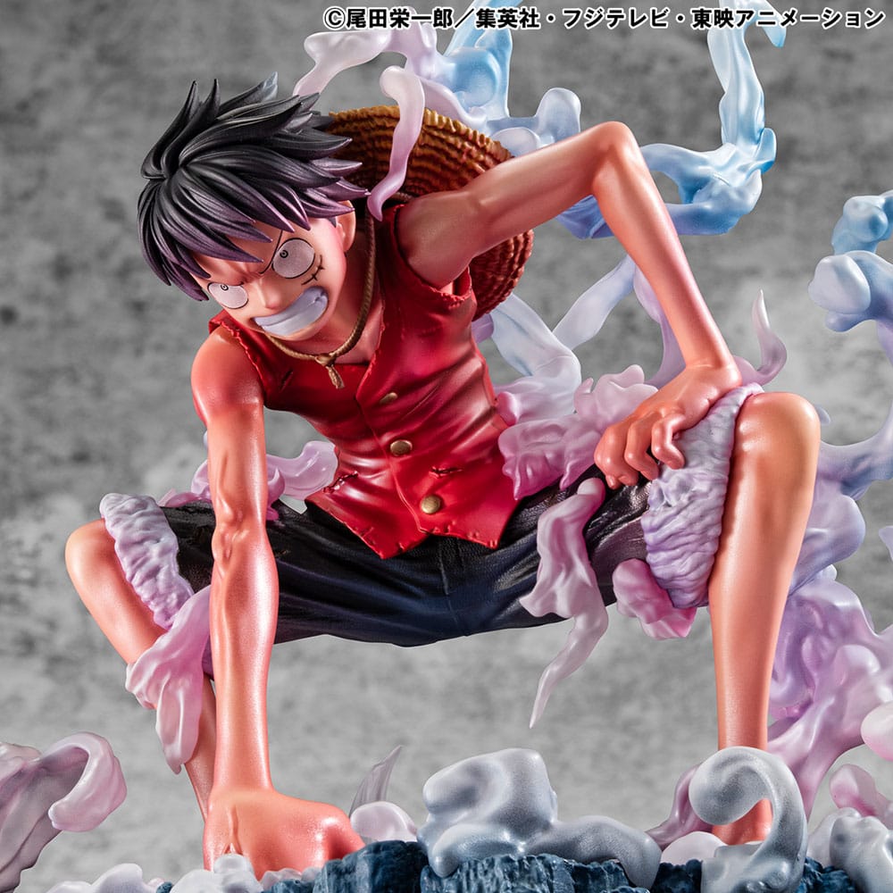 One Piece P.O.P PVC Statue Monkey D. Ruffy Gear 2 Limited Edition 19 cm Prizefiguren Yokina