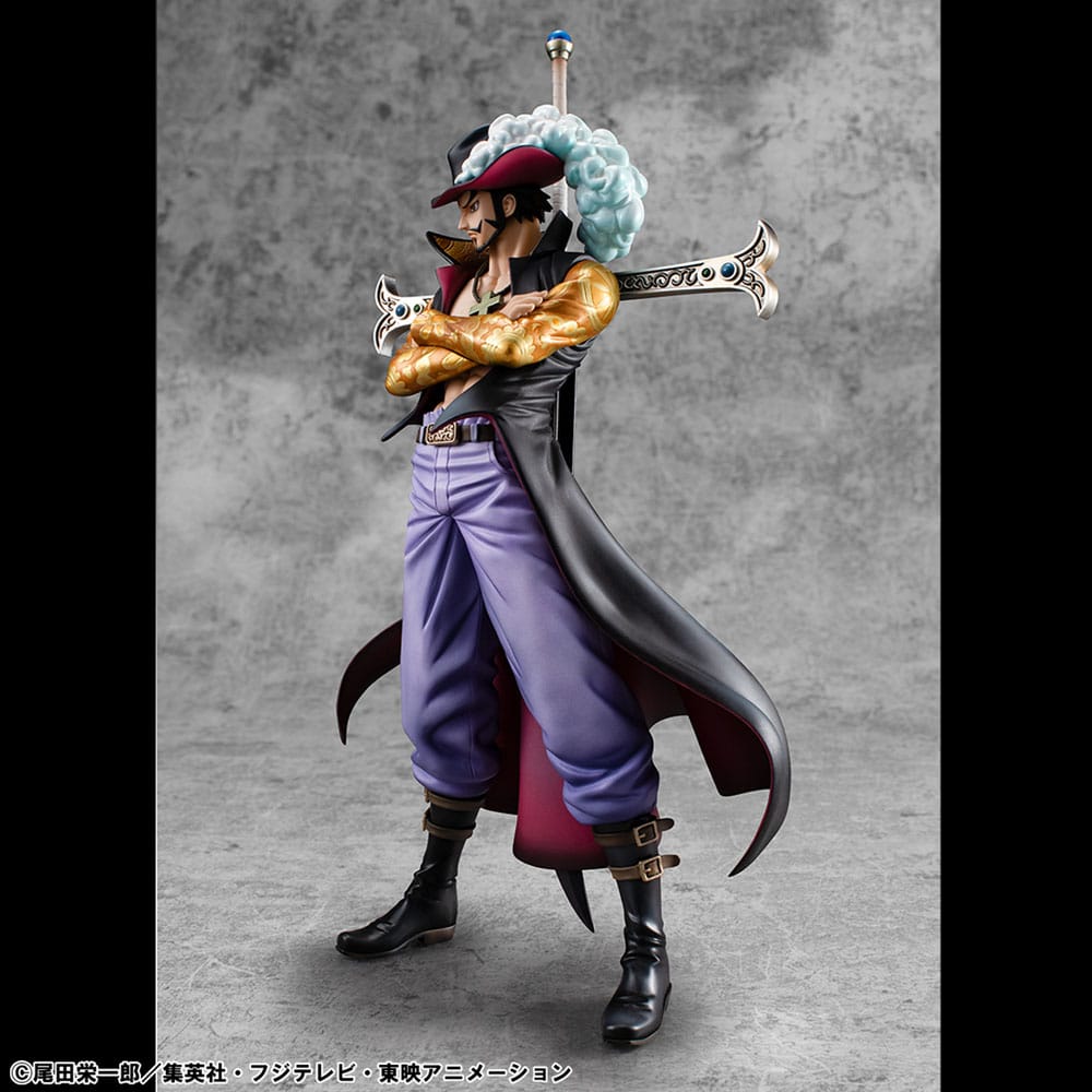 One Piece P.O.P SA-MAXIMUM PVC Statue Hawk Eye Dracule Mihawk Ver. R 29 cm Prizefiguren Yokina