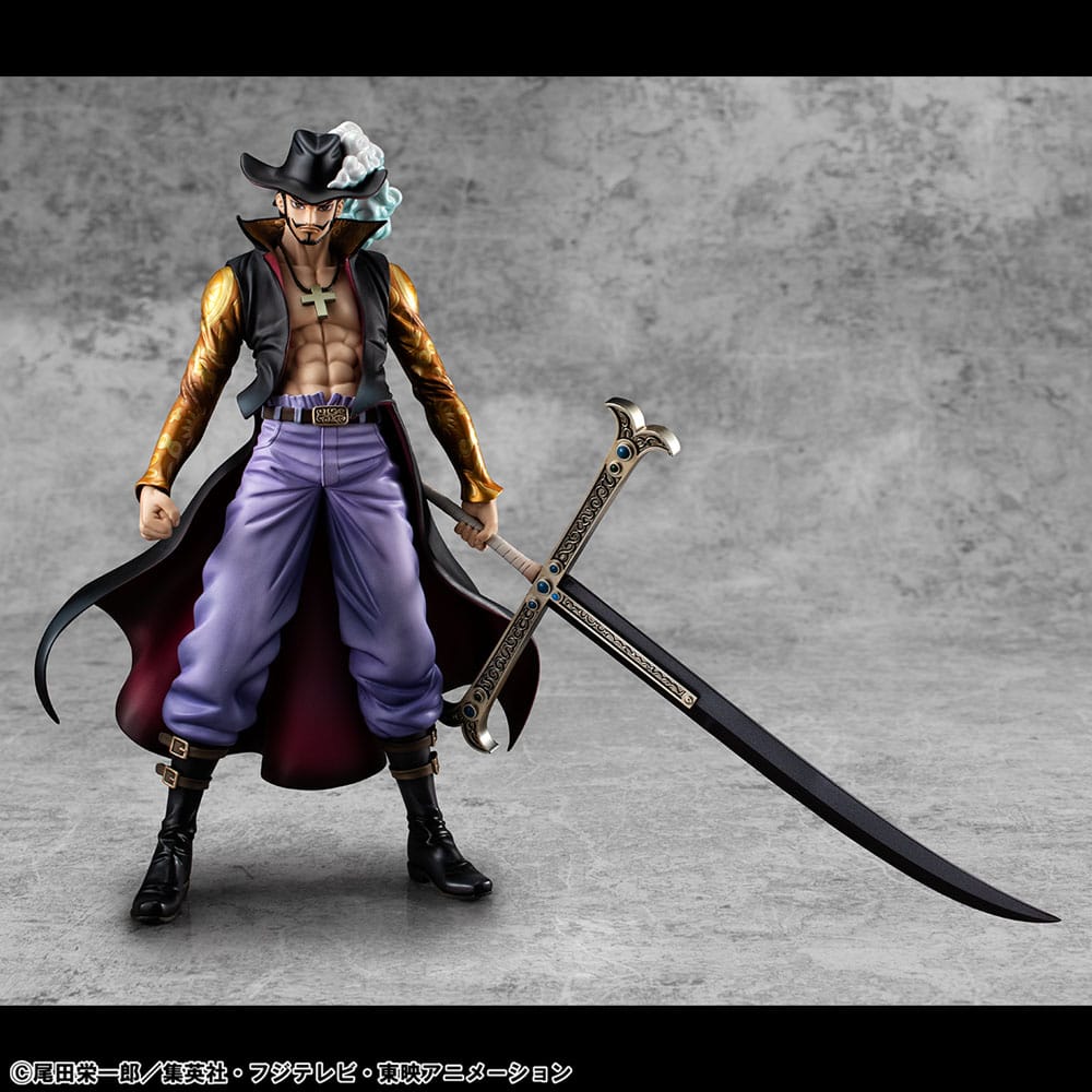 One Piece P.O.P SA-MAXIMUM PVC Statue Hawk Eye Dracule Mihawk Ver. R 29 cm Prizefiguren Yokina