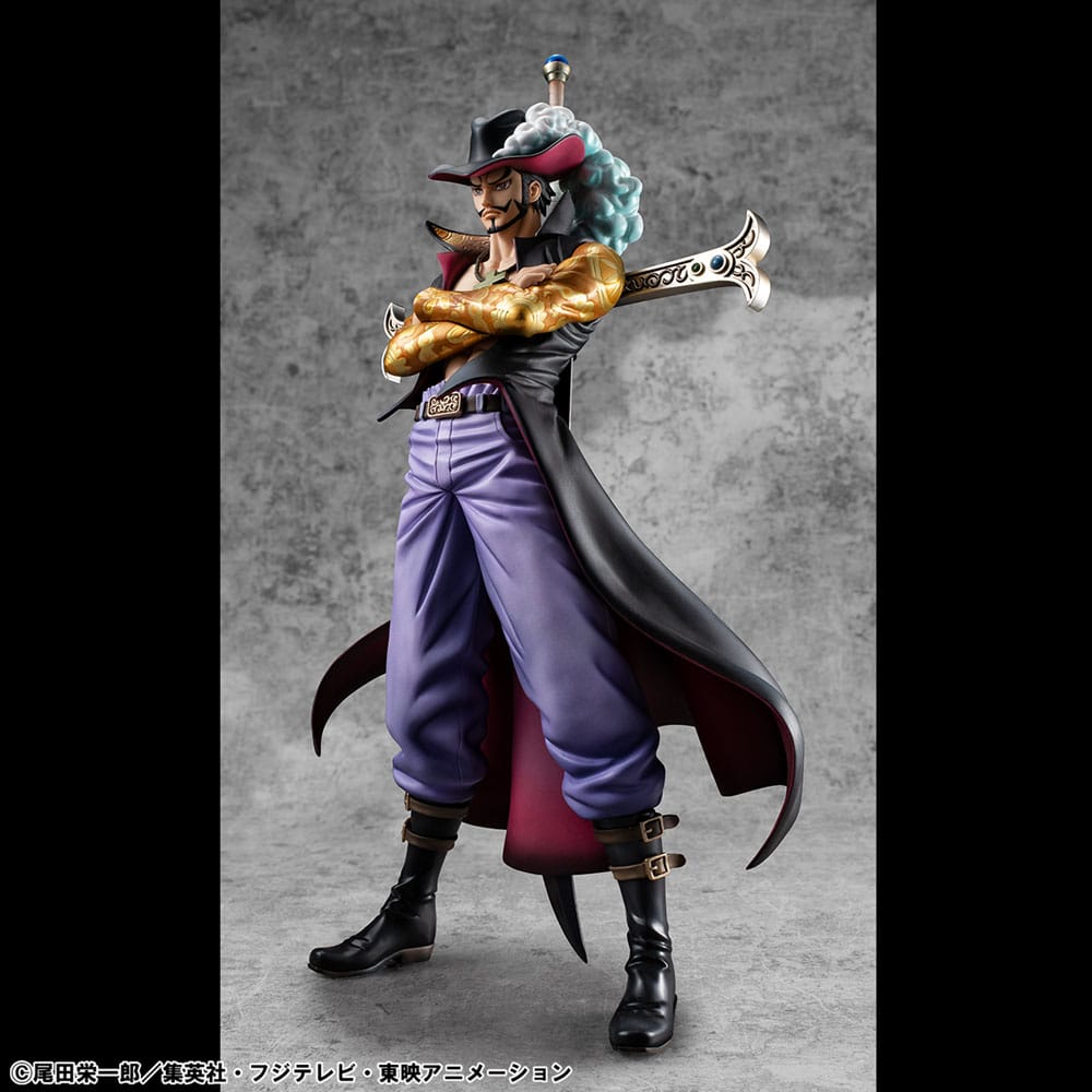 One Piece P.O.P SA-MAXIMUM PVC Statue Hawk Eye Dracule Mihawk Ver. R 29 cm Prizefiguren Yokina