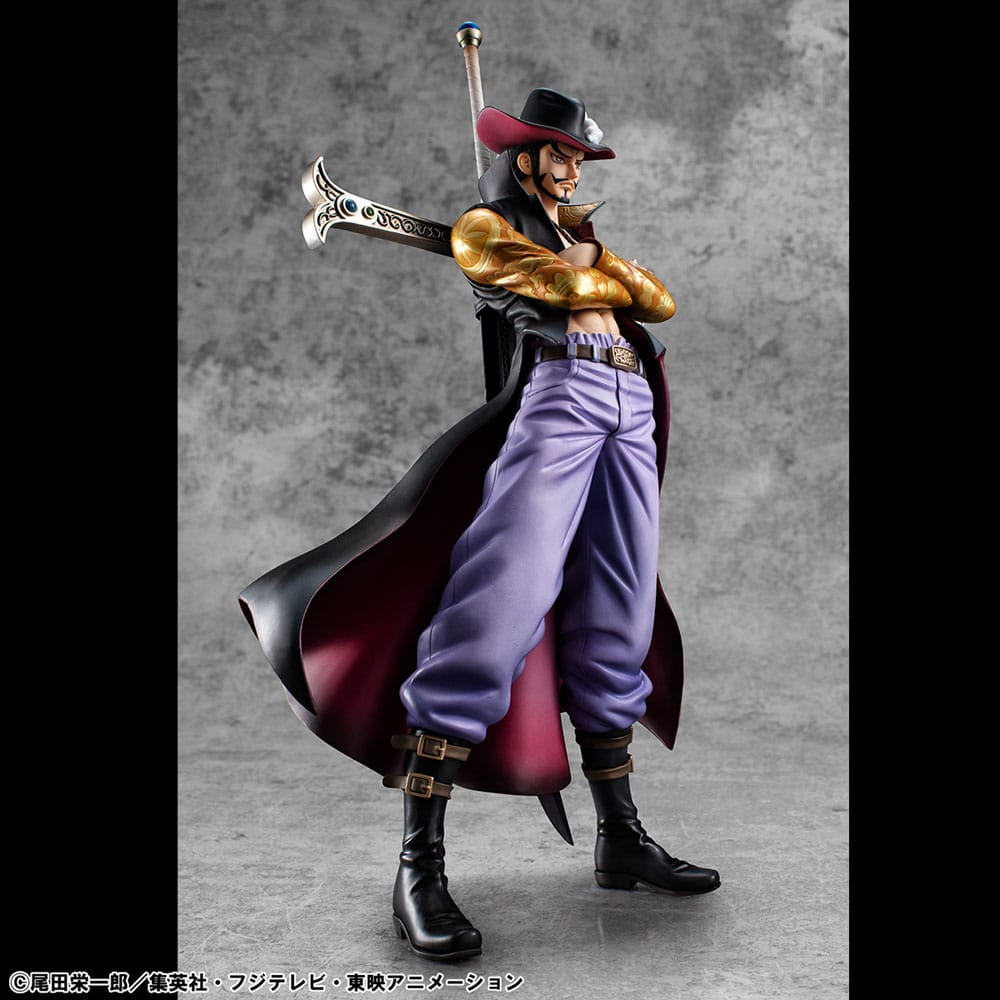 One Piece P.O.P SA-MAXIMUM PVC Statue Hawk Eye Dracule Mihawk Ver. R 29 cm Prizefiguren Yokina