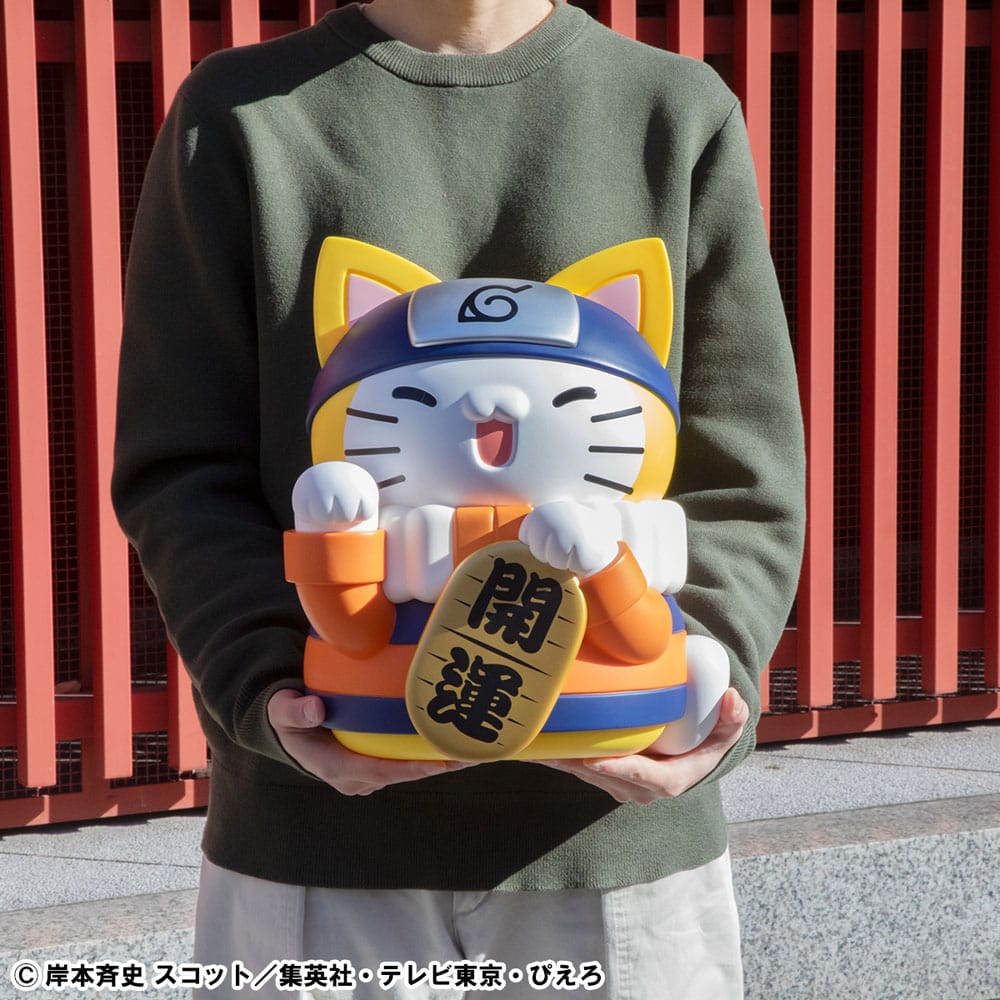 Naruto Shippuden Mega Cat Project Nyanto! The Big Nyaruto Series Sammelfigur Nyaruto Fortune Cats Giant Ver. 34 cm Prizefiguren Yokina