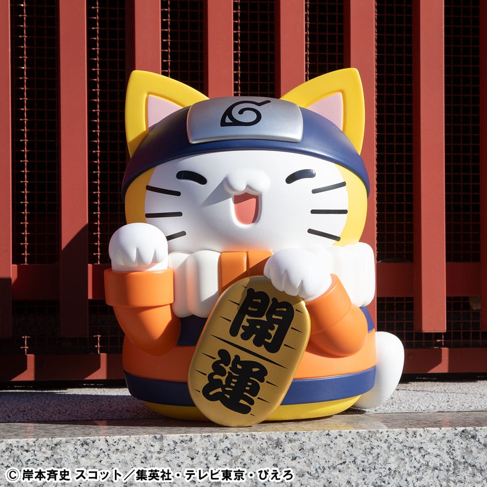Naruto Shippuden Mega Cat Project Nyanto! The Big Nyaruto Series Sammelfigur Nyaruto Fortune Cats Giant Ver. 34 cm Prizefiguren Yokina