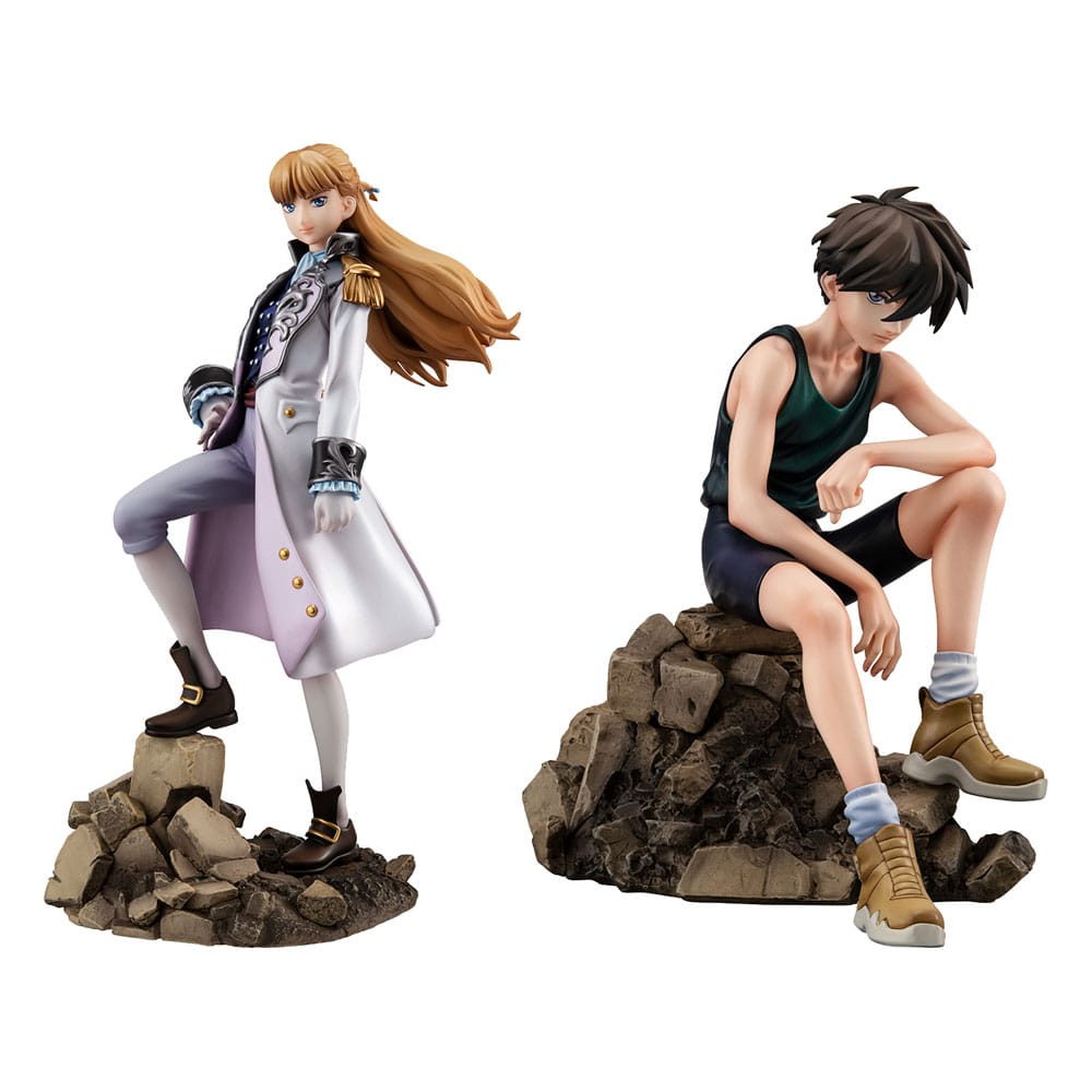Mobile Suit Gundam Wing Alpha x Omega PVC Statue 1/8 Heero Yuy & Relena Peacecraft Set 30th Anniversary Repaint Ver. 14 cm Scalefiguren Yokina