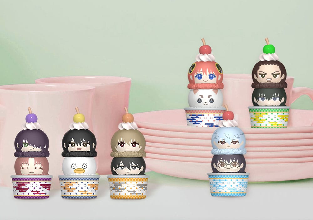 Gintama Tsumichen Stack up & Change Sammelfiguren 8 cm Sortiment (6) Minifiguren Yokina