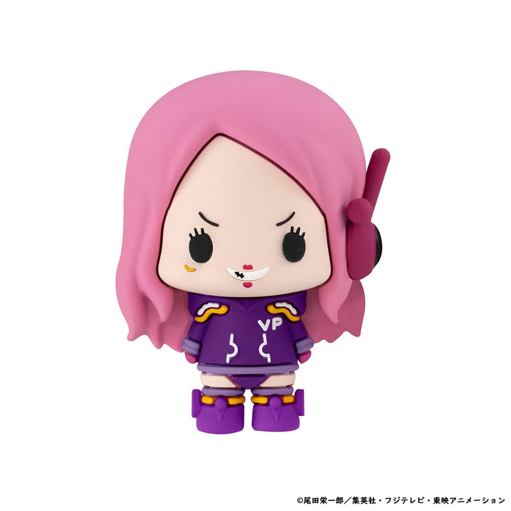 One Piece Chokorin Mascot Series Sammelfiguren 6er-Pack Egghead Ver. 5 cm Minifiguren Yokina