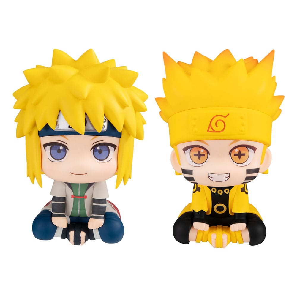 Naruto Shippuden Look Up PVC Statue Naruto Uzumaki Six Paths Sage Mode & Minato Namikaze 11 cm (with gift) Prizefiguren Yokina
