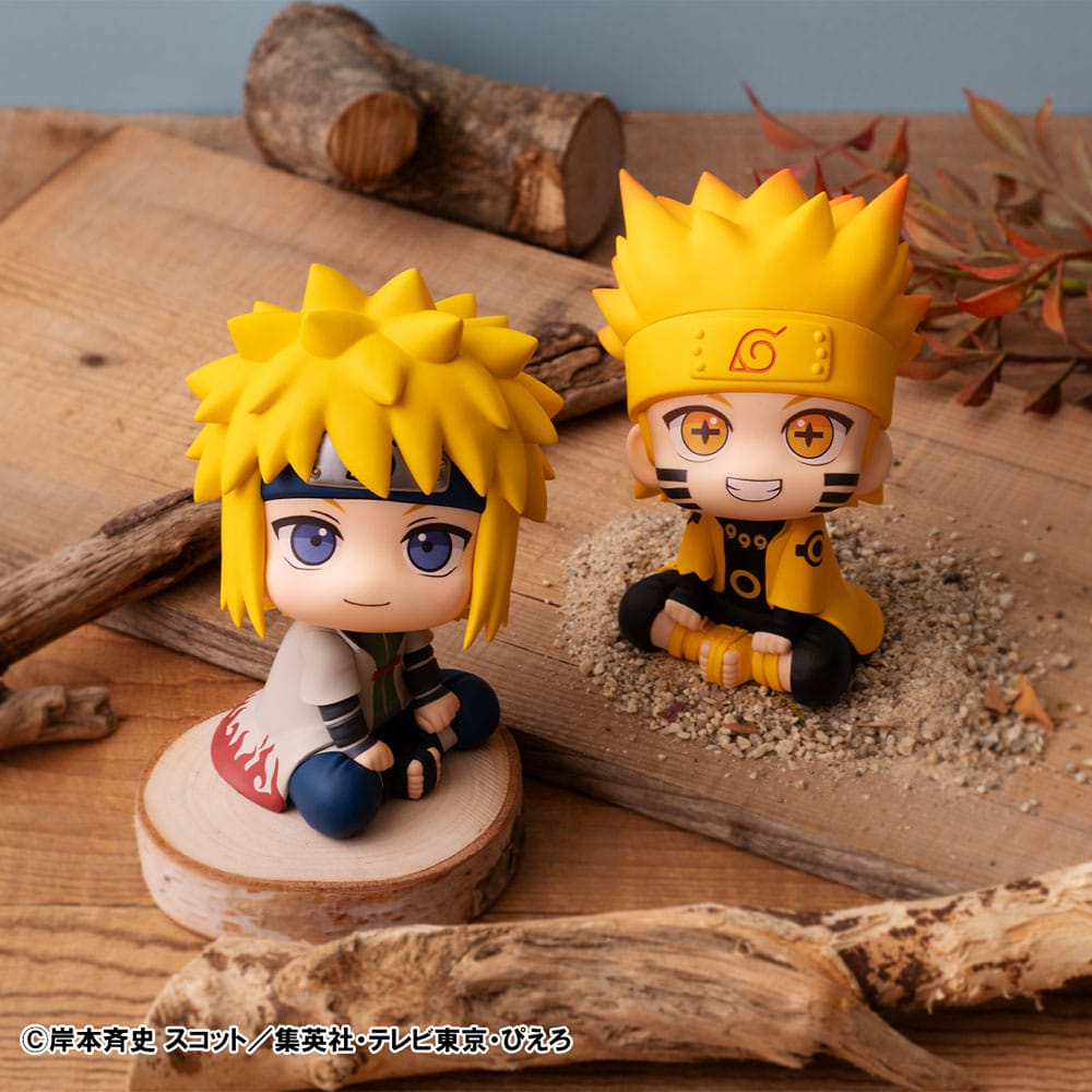 Naruto Shippuden Look Up PVC Statue Naruto Uzumaki Six Paths Sage Mode & Minato Namikaze 11 cm (with gift) Prizefiguren Yokina