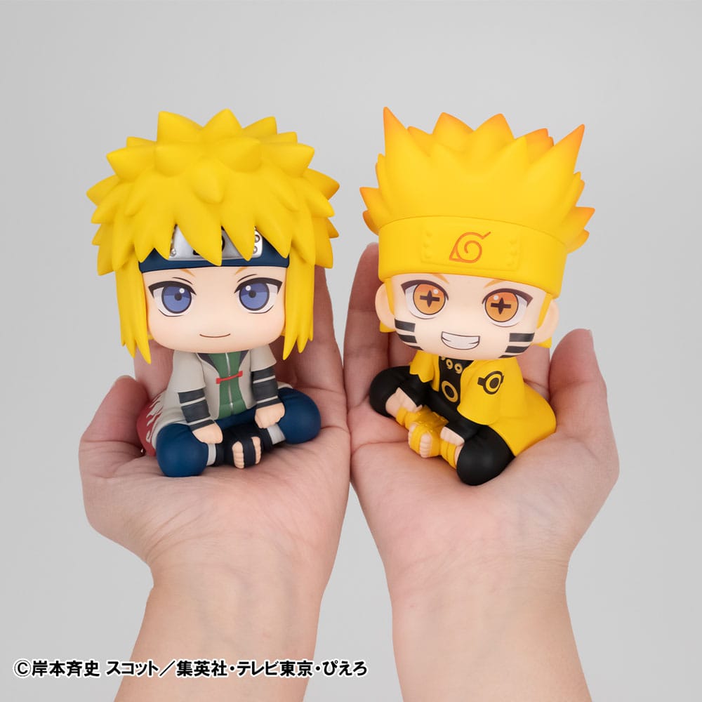 Naruto Shippuden Look Up PVC Statue Naruto Uzumaki Six Paths Sage Mode & Minato Namikaze 11 cm (with gift) Prizefiguren Yokina