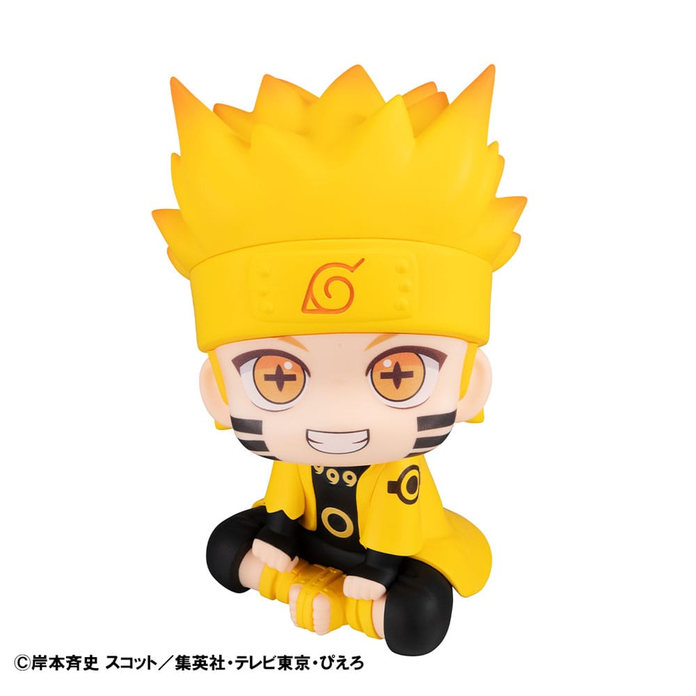 Naruto Shippuden Look Up PVC Statue Naruto Uzumaki Six Paths Sage Mode & Minato Namikaze 11 cm (with gift) Prizefiguren Yokina