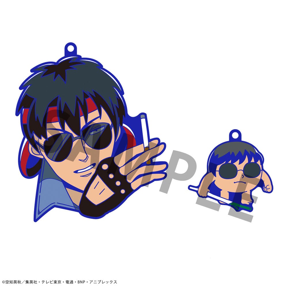 Gintama x Okawabukubu Rubber Mascot Buddycolle Gummi-Anhänger Gintama Oshanti 7 cm Sortiment (8) Schlüsselanhänger Yokina