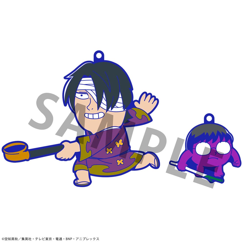 Gintama x Okawabukubu Rubber Mascot Buddycolle Gummi-Anhänger Gintama Oshanti 7 cm Sortiment (8) Schlüsselanhänger Yokina