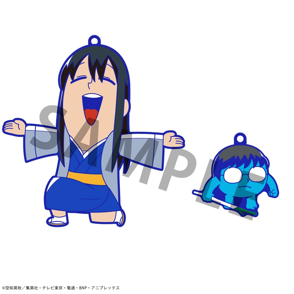Gintama x Okawabukubu Rubber Mascot Buddycolle Gummi-Anhänger Gintama Oshanti 7 cm Sortiment (8) Schlüsselanhänger Yokina
