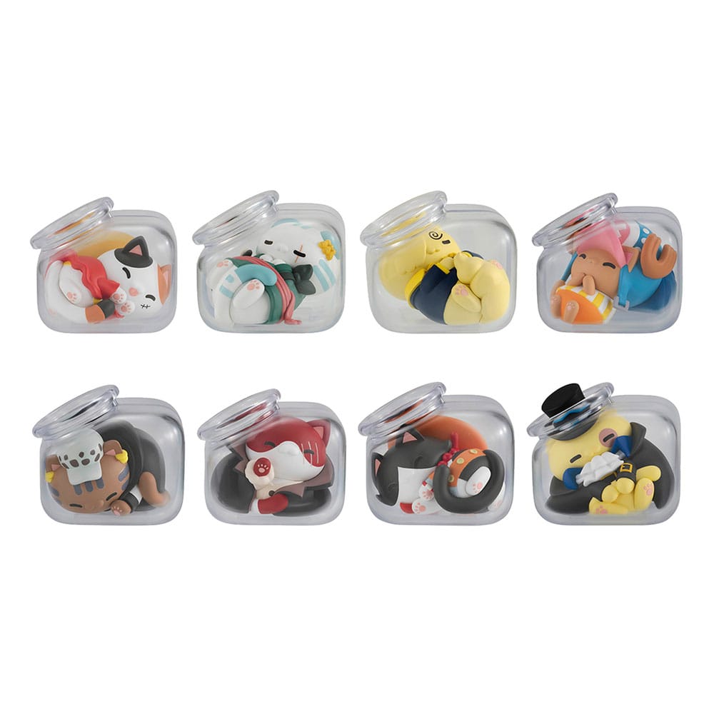 One Piece Mega Cat Project Sammelfiguren Good Night NyanPieceNyan! 3 cm Sortiment (8) Minifiguren Yokina