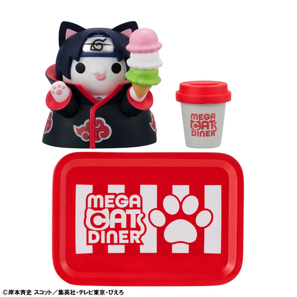 Naruto Shippuden Mega Cat Project 6 Nyaruto! Sammelfiguren Mega Cat Diner 3 cm Minifiguren Yokina