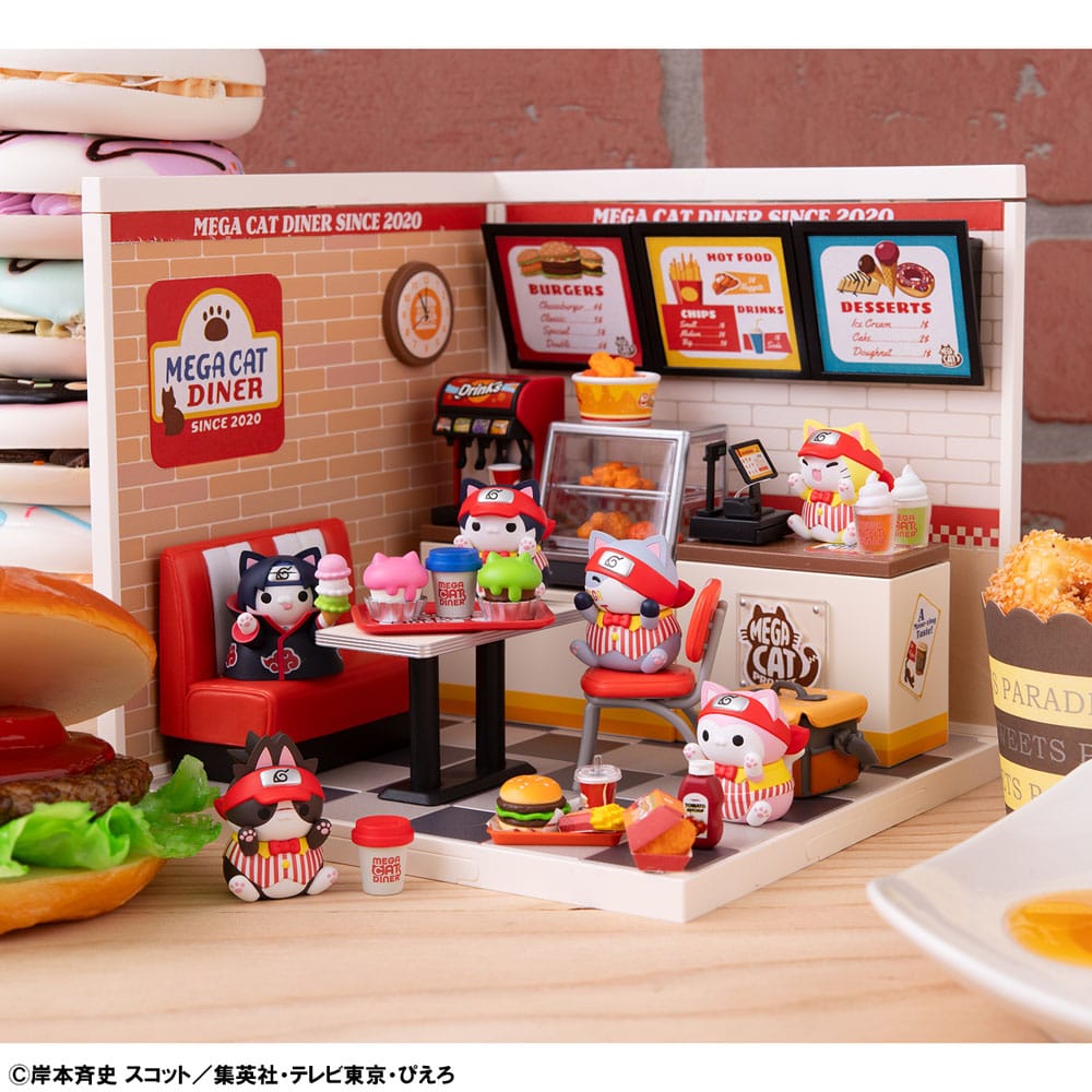 Naruto Shippuden Mega Cat Project 6 Nyaruto! Sammelfiguren Mega Cat Diner 3 cm Minifiguren Yokina