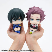 Blue Lock Look Up PVC Statue Rin Itoshi & Sae Itoshi Japanese National Player Match Ver. 11 cm (with gift) Prizefiguren Yokina