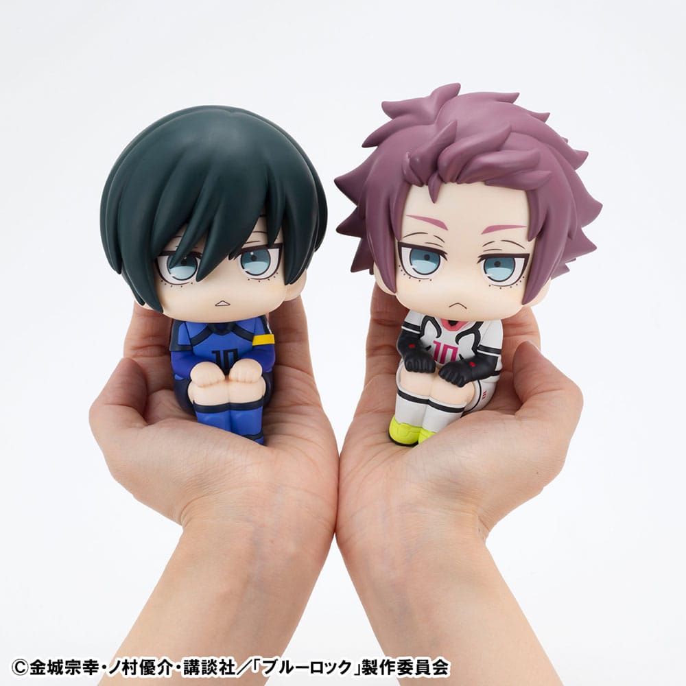 Blue Lock Look Up PVC Statue Rin Itoshi & Sae Itoshi Japanese National Player Match Ver. 11 cm (with gift) Prizefiguren Yokina
