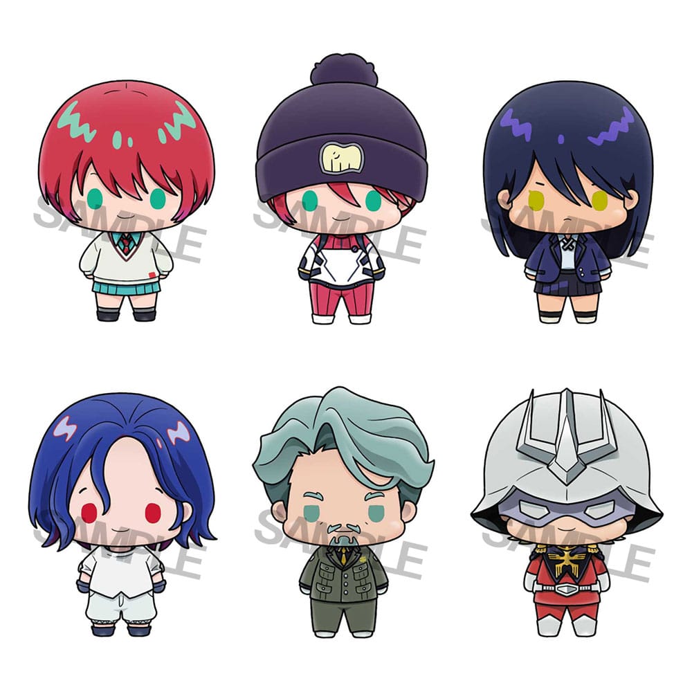 Mobile Suit Gundam GQuuuuuuX Chokorin Mascot Series Sammelfiguren 6er-Pack 5 cm Minifiguren Yokina